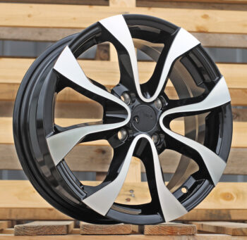 R15x6  4X100  ET  50  60.1  A415  (XFA10)  Black Polished (MB)  For NISS  (P1)
