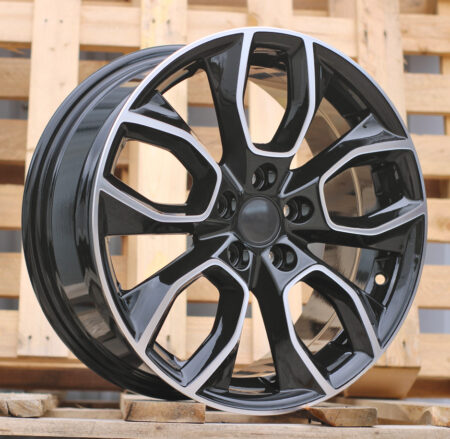 R16x7  5X112  ET  45  57.1  H593  Black Partial Polished (BP)  For SKODA  (K3)