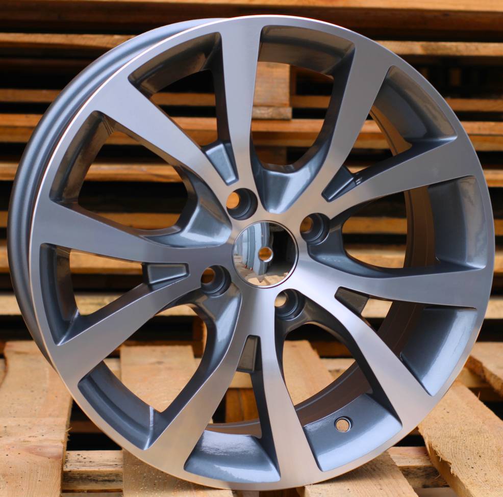 R15x6.5  4X100  ET  40  54.1  BK715  Grey Polished (MG)  For HYUND  (R)