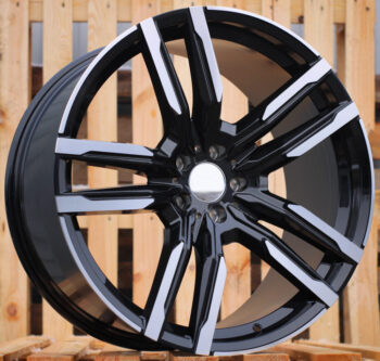 R21x9.5  5X112  ET  37  66.6  FE246  Black Polished (MB)  For BMW  (Z6)  ((AKC 150 Eur) X5/X6)