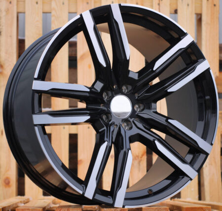 R21x9.5 5X112 ET 37 66.6 FE246 Black Polished (MB) For BMW (Z6) ((AKC 150 Eur) X5/X6)