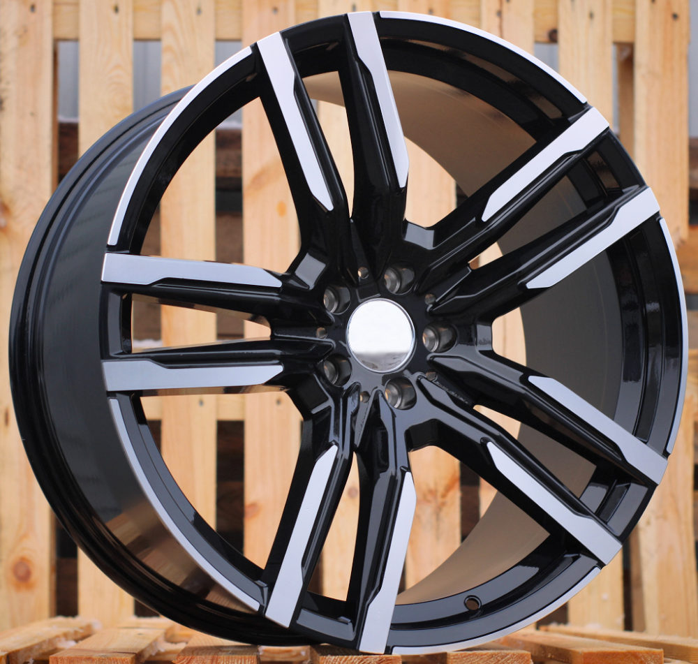R21x9.5  5X112  ET  37  66.6  FE246  Black Polished (MB)  For BMW  (Z6)  ((AKC 150 Eur) X5/X6)