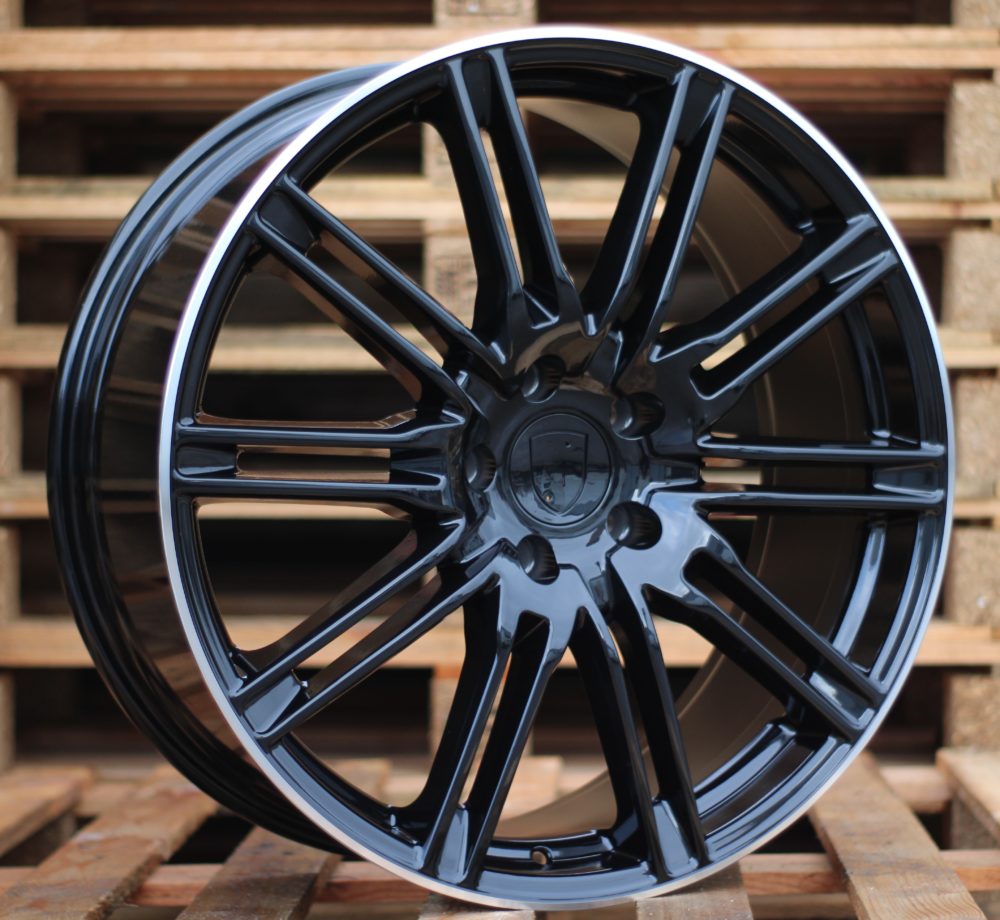 R20x9.5  5X130  ET  50  71.6  BY476  Black+Polished Lip (BLPL)  For PORCH  (Z2)