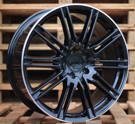 R18x8  5X130  ET  50  71.6  BY476  Black+Polished Lip (BLPL)  For PORCH  (Z2)