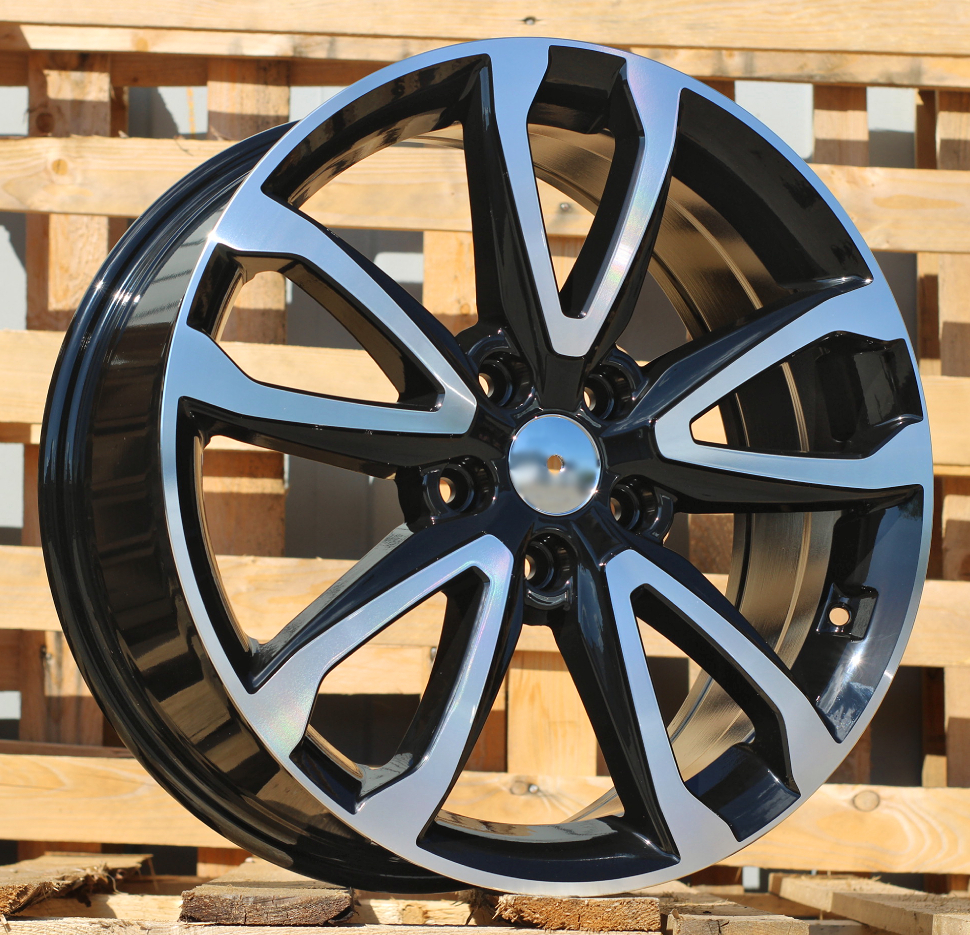 R18x7.5  5X114.3  ET  49.5  67.1  BY994  Black Polished (MB)  For RACIN  (Z1)