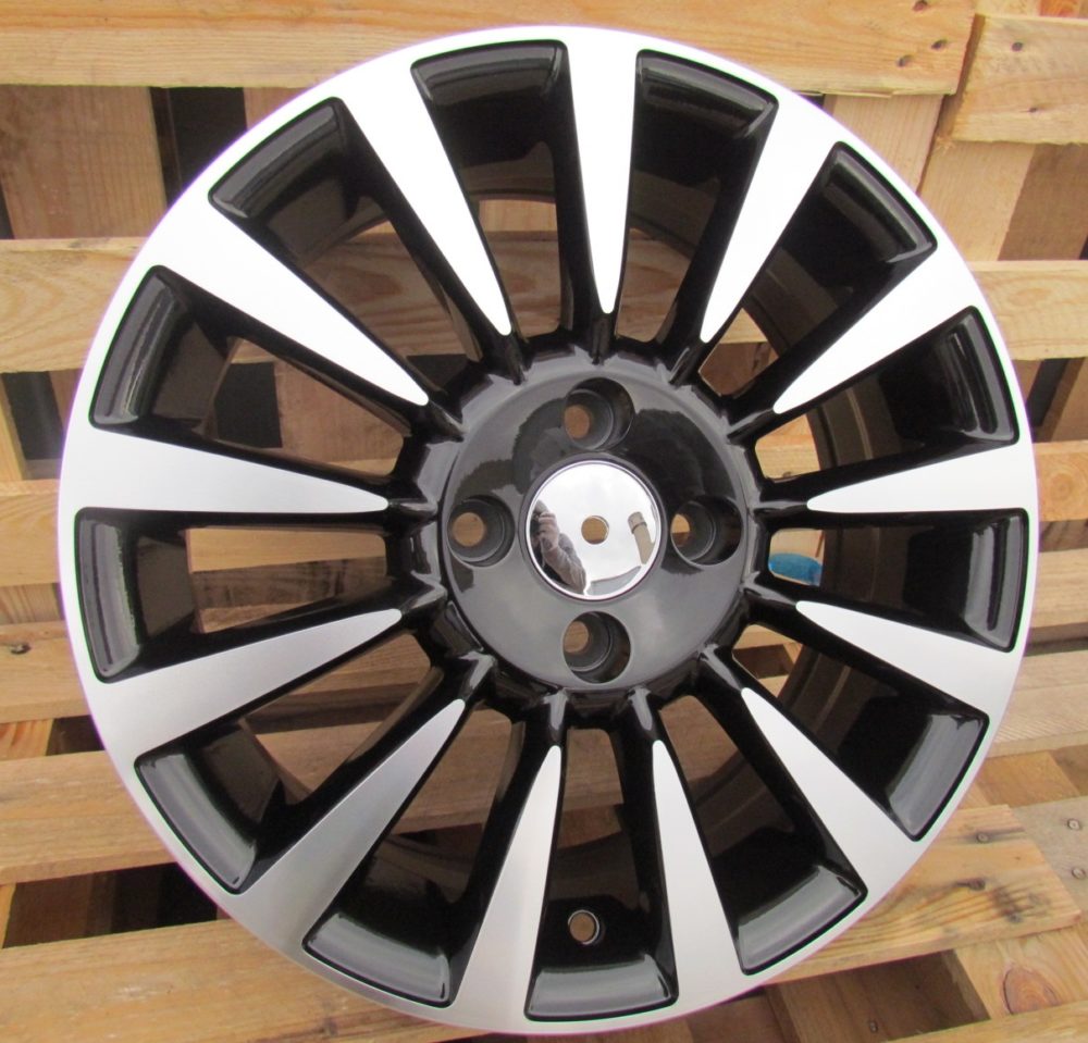 R15x6  4X98  ET  35  58.1  BK743  Black Polished (MB)  For FIAT  (R)