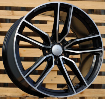 R21x11  5X112  ET  49  66.6  B5610  Black Polished (MB)  For MER  (K4+P)  (Rear+Front)
