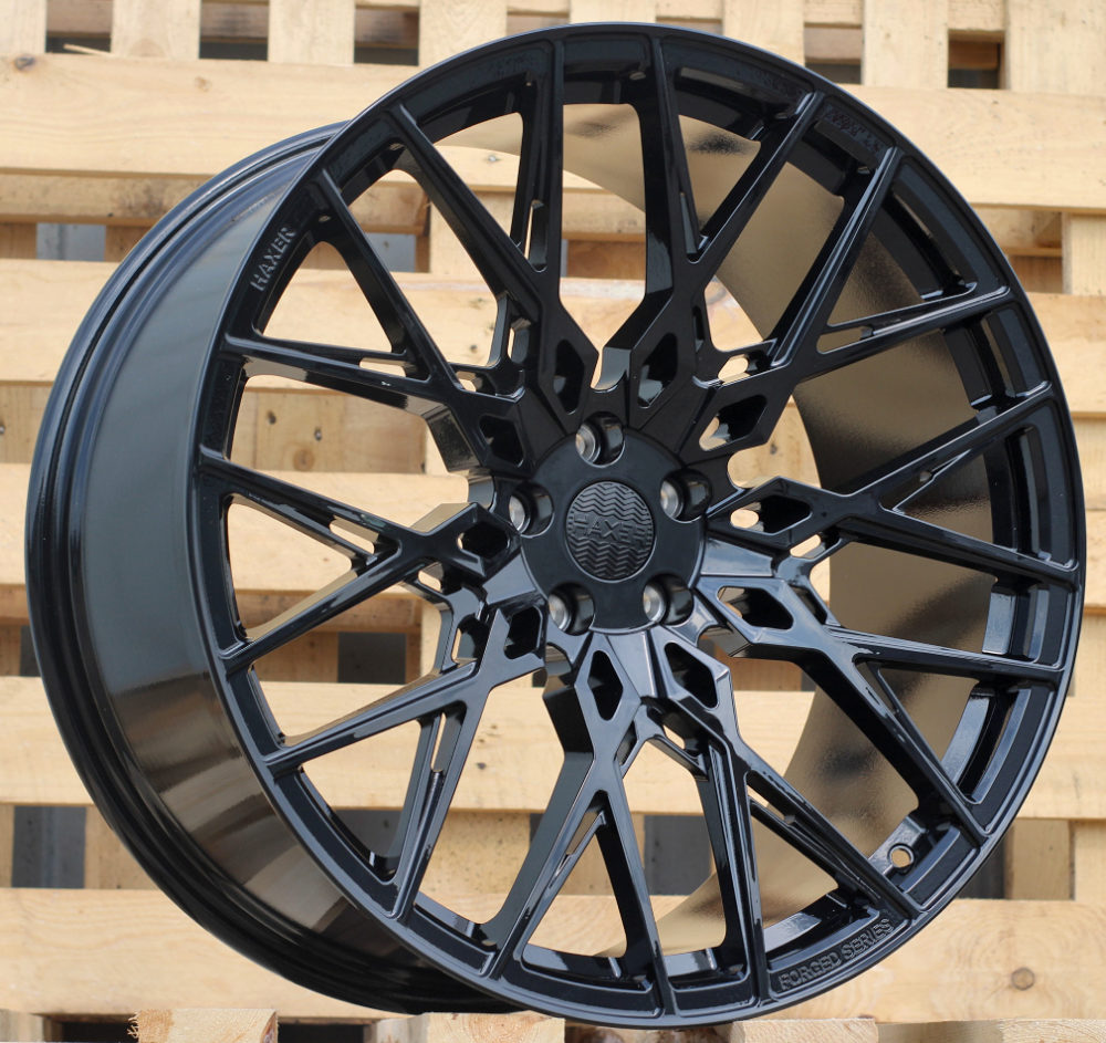 R23x12  5X112  ET  35  66.6  HXF03  Black (BL)  For HAXER  (K3)  (FORGED  (NEW Model) Rear+Front)