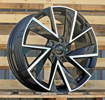 R18x8  5X112  ET  41  57.1  FE181  (YF5698)  Black Polished (MB)  For SKODA  (A)  (HYBRID FORGED)