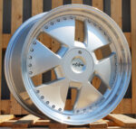 R21x9  5X112  ET  30  66.6  AT674  (LU1831)  Silver+Polished Lip (SP)  For MER  (K3)  ((AKC 160 Eur)MONOBLOCK Rear+Front)