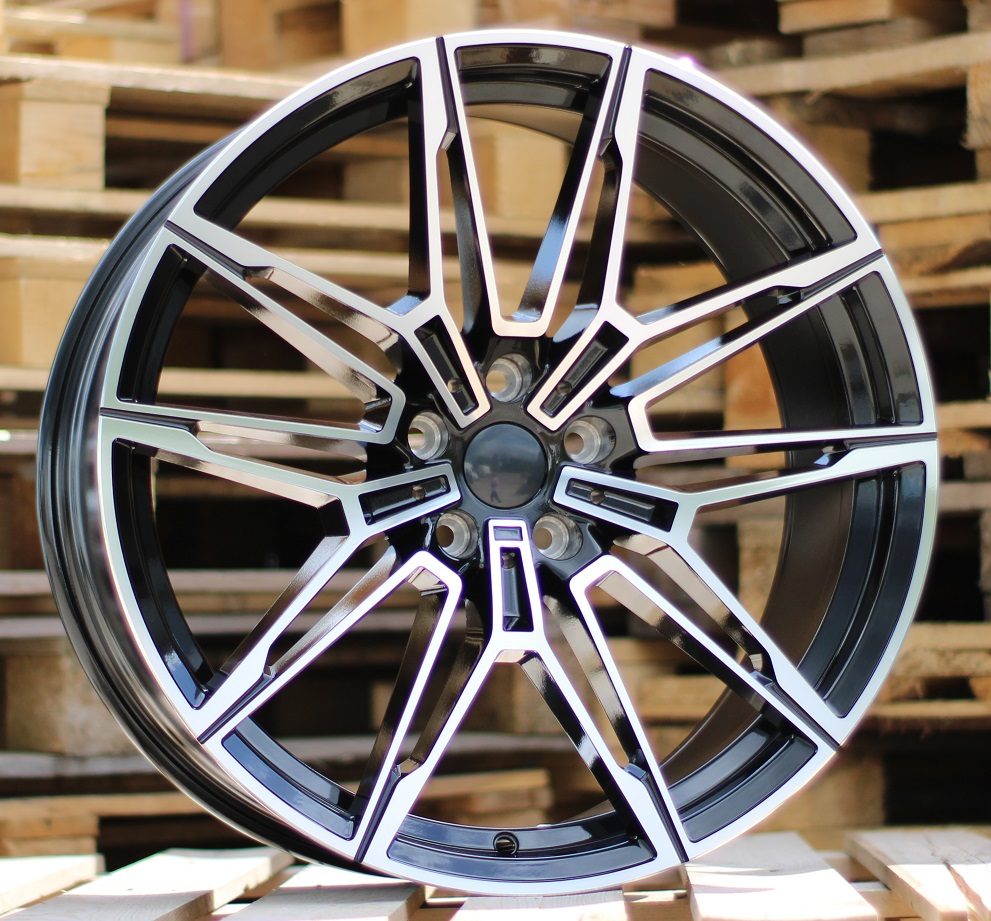 R20x8.5  5X112  ET  25  66.6  I0294  (FBX164)  Black Polished (MB)  For BMW  (A)  (HYBRID FORGED Rear+Front)