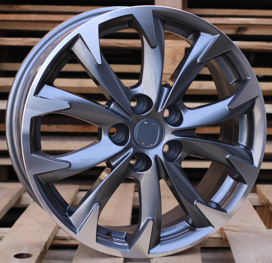 R19x7  5X114.3  ET  50  67.1  BY177  Grey Polished+Powder Coating (MGPC)  For MAZDA  (P)
