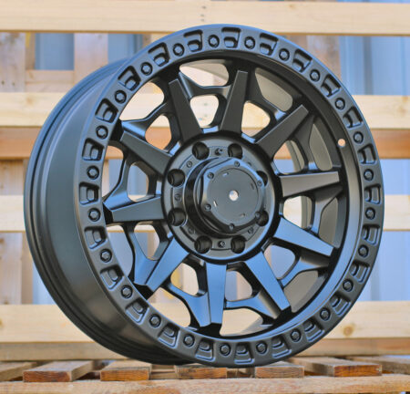 R20x9 8X165.1 ET 1 130 B1721 Black Half Matt (BLHM) For 4X4 (Z1)