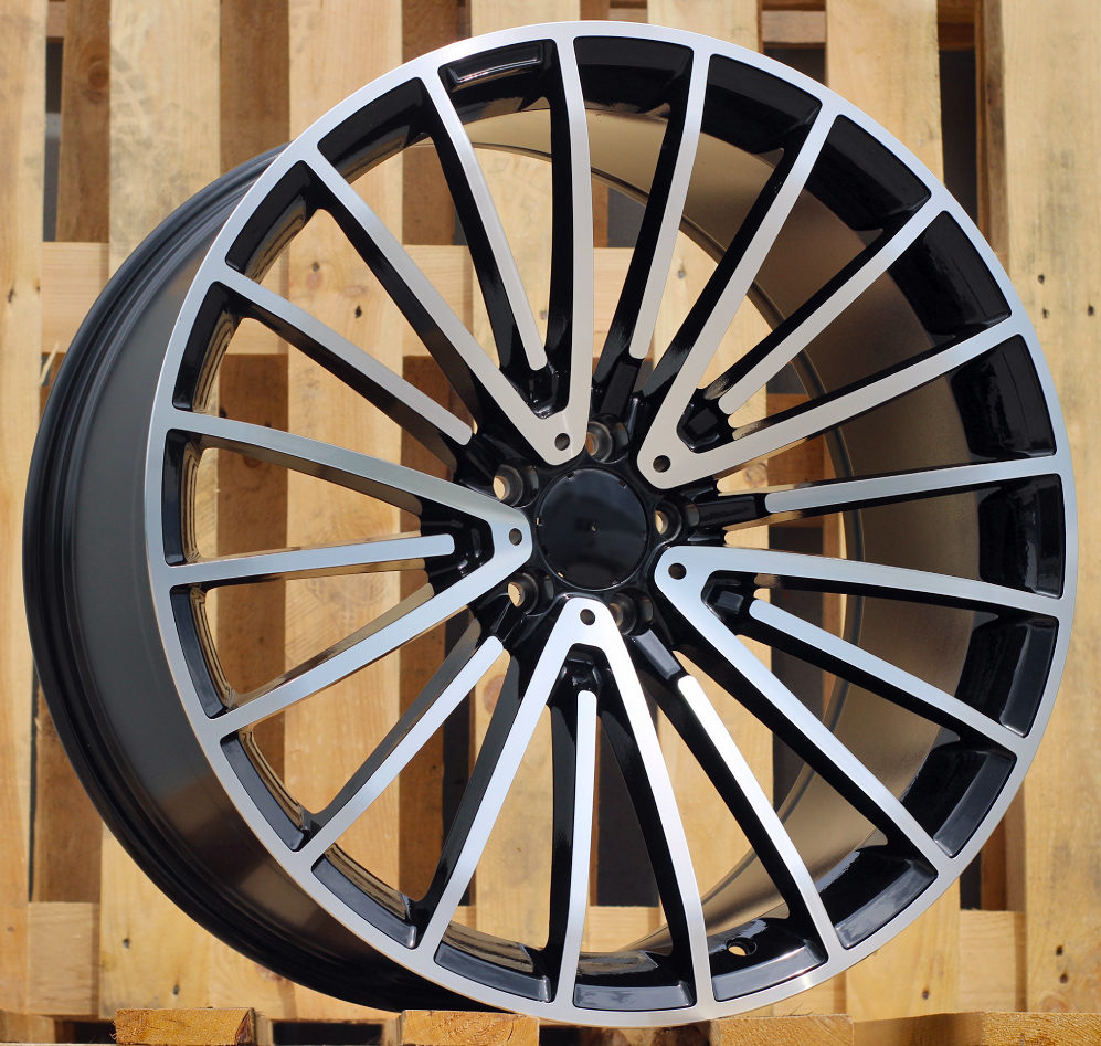 R21x10  5X112  ET  40  66.6  MR532  (BY1779)  Black Polished (MB)  For MER  (Z4)  (Rear+Front)