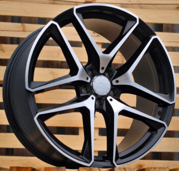 R21x10  5X112  ET  54  66.6  FE247  (IN5528)  Black Polished (MB)  For MER  (K7+Z3)  (REAR+FRONT)