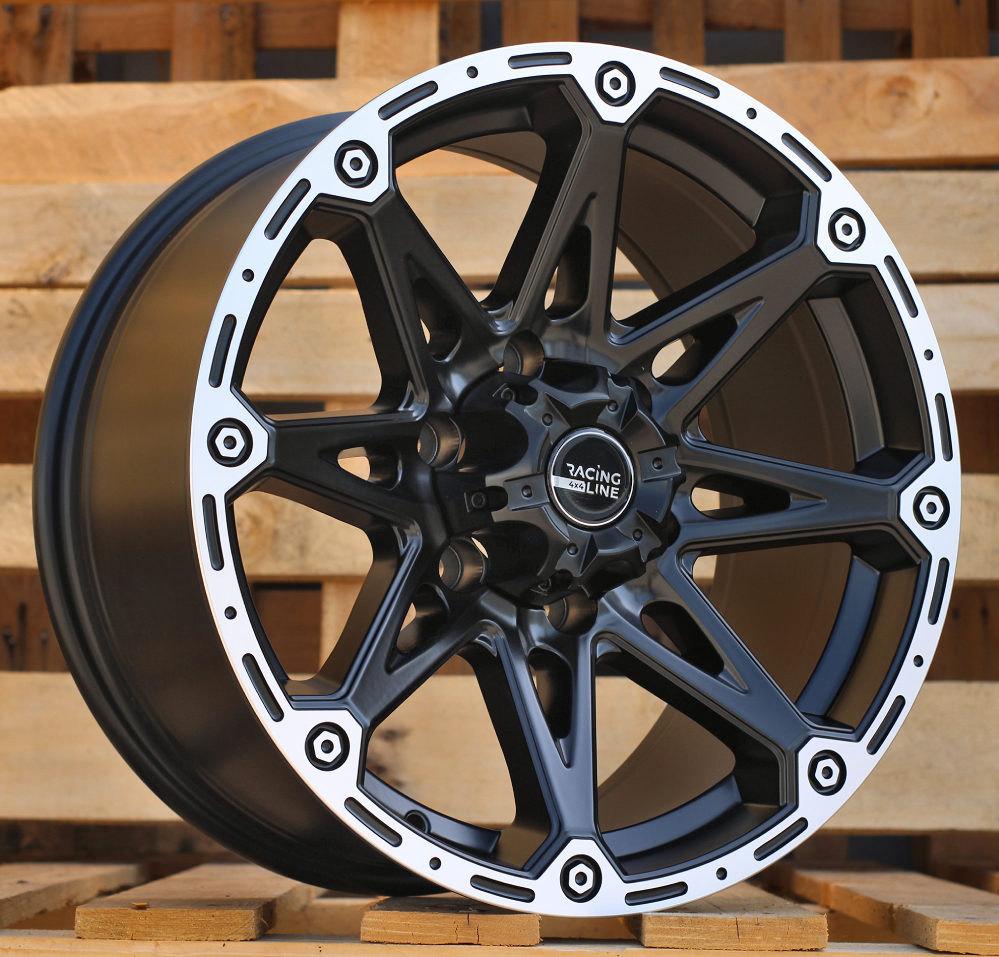R17x8.5  6X139.7  ET  15  110.1  Y0139  Black Polished Half Matt (MBHM)  For 4X4  (K2)