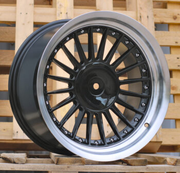 R17x8  5X120  ET  20  74.1  7307F  Graphite+Polished Lip (GRPL)  For BMW  (Z5)  (ALPINA Style (Front+Rear))