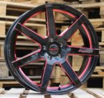 R20x8.5  5X114.3  ET  38  73.2  B1362  Black+Red Line (BR)  For RACIN  (K7)  (Rear+Front)
