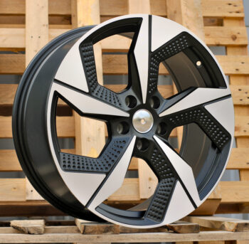 R18x7.5  5X114.3  ET  50  67.1  I5637  Black Polished Half Matt (MBHM)  For RACIN  (K8)  ((AKC 95 Eur))