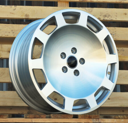R18x8 5X112 ET 40 57.1 IN3613F Machined Silver (MS) For AUD (M) (HYBRID FORGED)