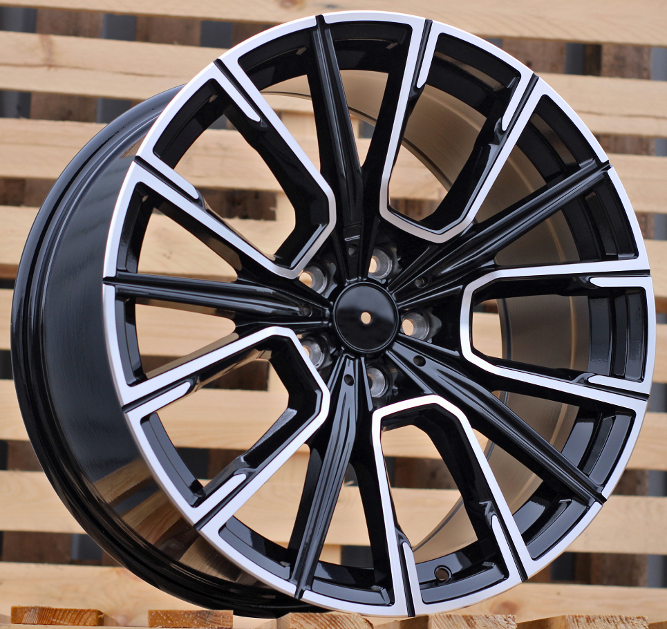 R19x8.5  5X112  ET  25  66.6  H5047  Black Polished (MB)  For BMW  (P1)  (Rear+Front)