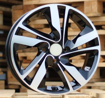R15x6  4X100  ET  46  54.1  BK813  Black Polished (MB)  For HYUND  (D1)