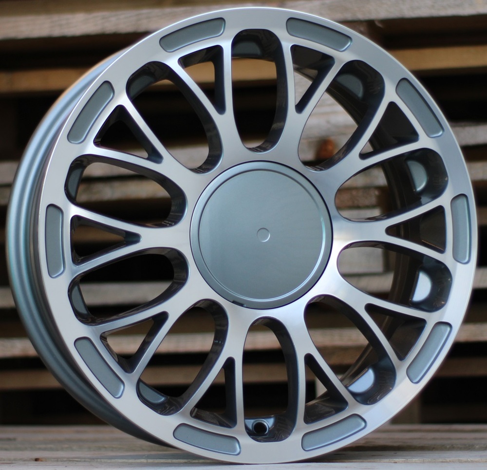 R16x6.5  4X98  ET  35  58.1  LU392  Grey Polished+Powder Coating (MGPC)  For FIAT  (P1)