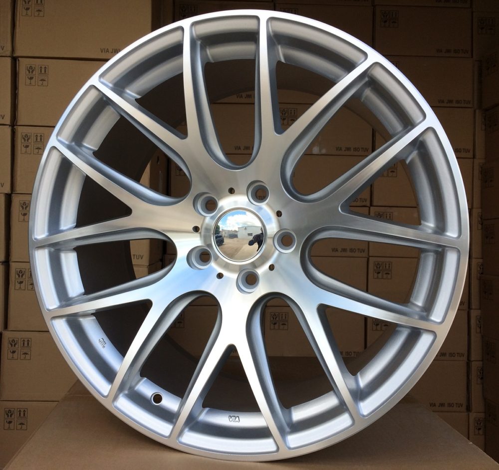R19x9.5  5X120  ET  38  72.6  BK663  Machined Silver (MS)  For BMW  (K4)  (Rear+Front)
