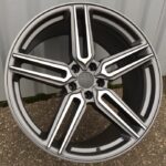 R20x9  5X112  ET  35  66.5  B1382  (HX015)  Grey Polished Half Matt (MGHM)  For HAXER  (K7)  ((AKC 110 Eur) Rear+Front)