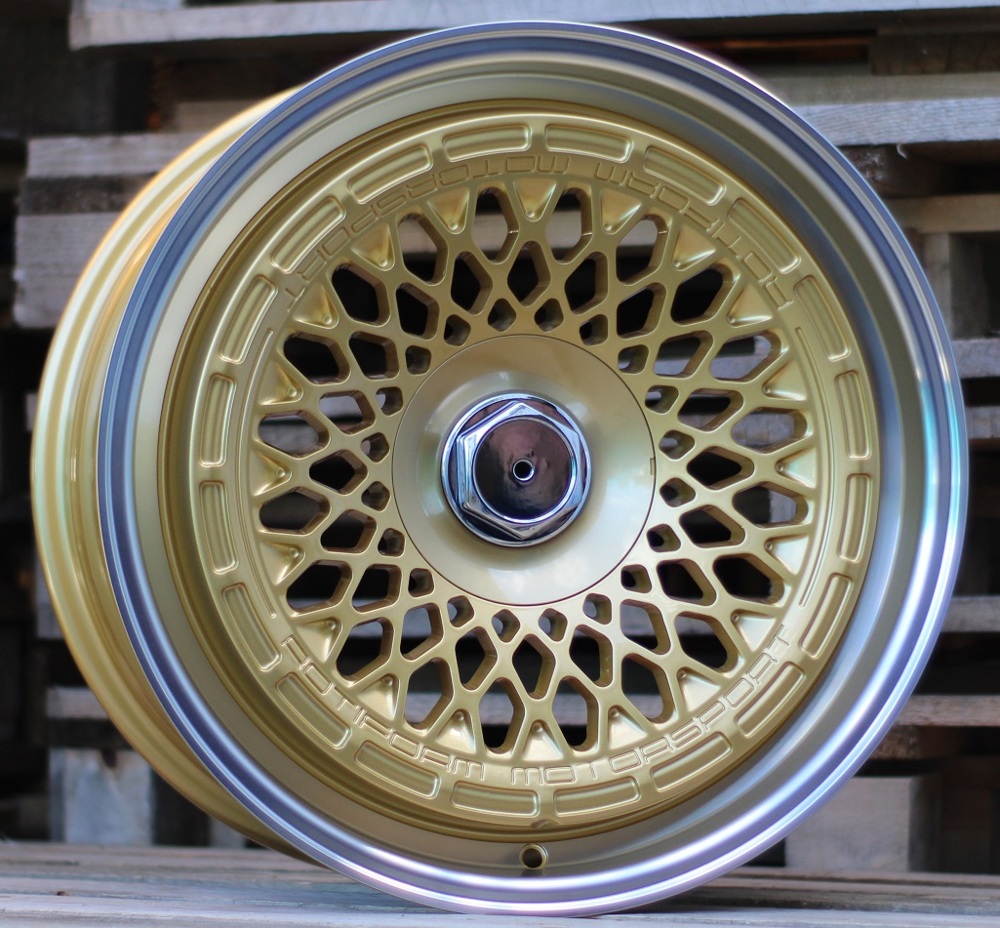 R18x8.5  10X112/120  ET  30  74.1  Q1308  Gold+Polished (YP)  For RACIN  (K4)  (REAR+FRONT ROTIFORM MOTOSPORT)