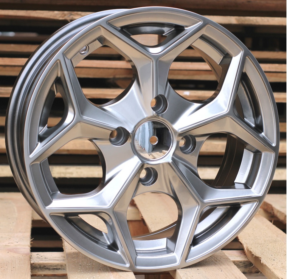 R14x6  4X108  ET  35  63.4  BK556  Hyper Black (HB)  For FORD  (L5)
