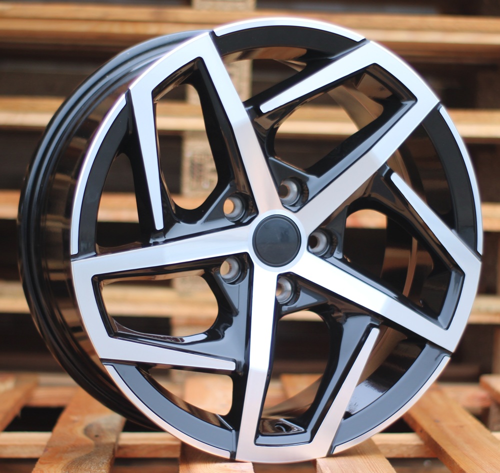 R17x7.5  5X112  ET  45  57.1  XE442  Black Polished+Powder Coating (MBPC)  For VW  (D4)  ((AKC 65 Eur))