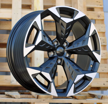R18x8  5X112  ET  38  57.1  YF5717  Black Polished Half Matt (MBHM)  For CUPRA  (P1+A)  (HYBRID FORGED)