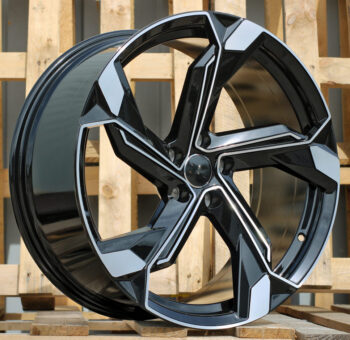 R23x10  5X112  ET  20  66.5  Y1201  (FBX150)  Black Polished (MB)  For AUD  (K7)  (HYBRID FORGED)