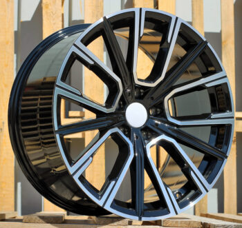 R20x8.5  5X120  ET  25  74.1  B5836  (IN5515)  Black Polished (MB)  For BMW  (K7)