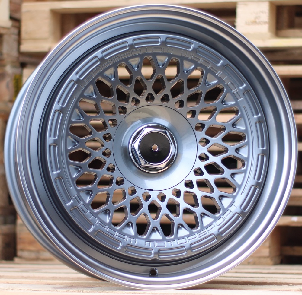 R18x9.5  10X112/120  ET  30  74.1  Q1308  Gun Metal+Polished Lip (GMPL)  For RACIN  (P2)  (REAR+FRONT ROTIFORM MOTOSPORT)