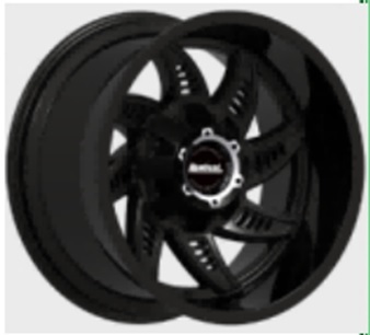 R20x10  5X127  ET  M12  78.1  L1449  Black Matt (BM)  For 4X4  (K3)  (Milling)
