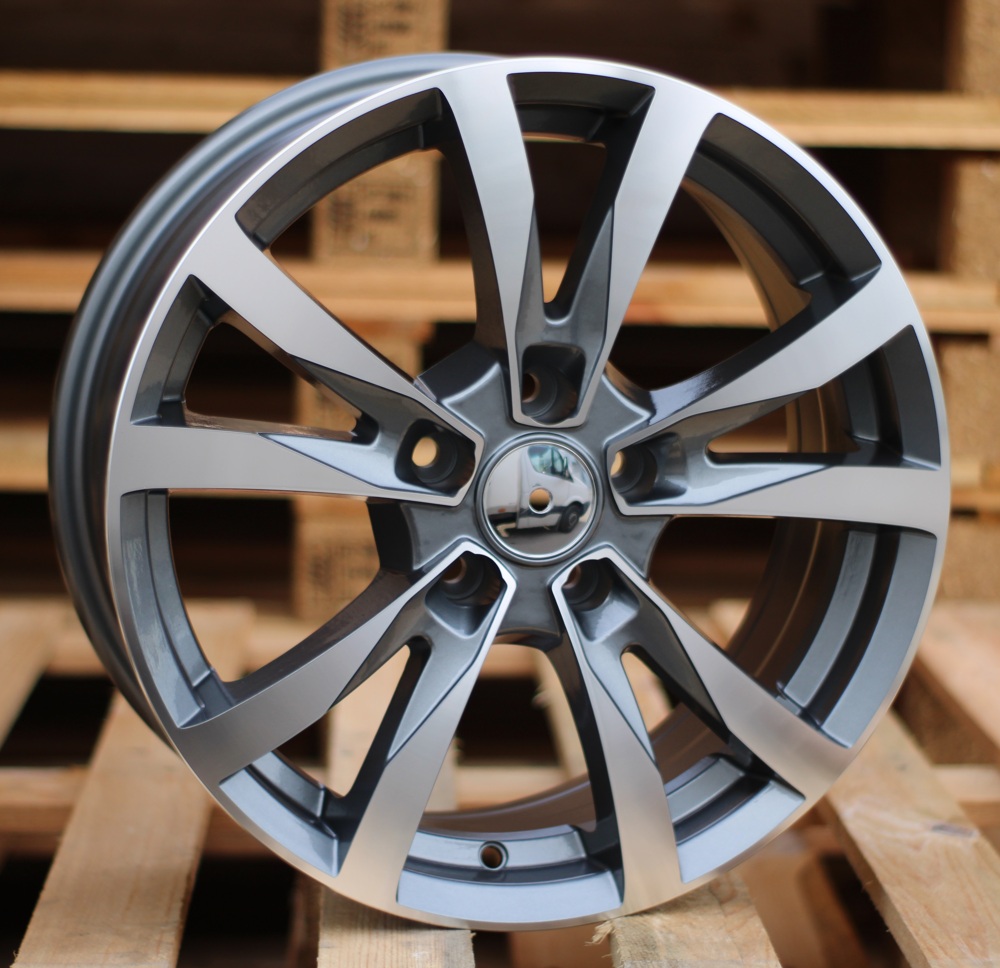 R16x6.5  5X105  ET  39  56.6  BK533  Grey Polished+Powder Coating (MGPC)  For OPEL  (D2+K2)