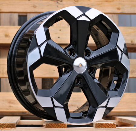 R16x6.5 5X114.3 ET 45 66.1 Y1274 Black Partial Polished (BP) For DACIA (K4+D5) ((AKC 70 Eur))