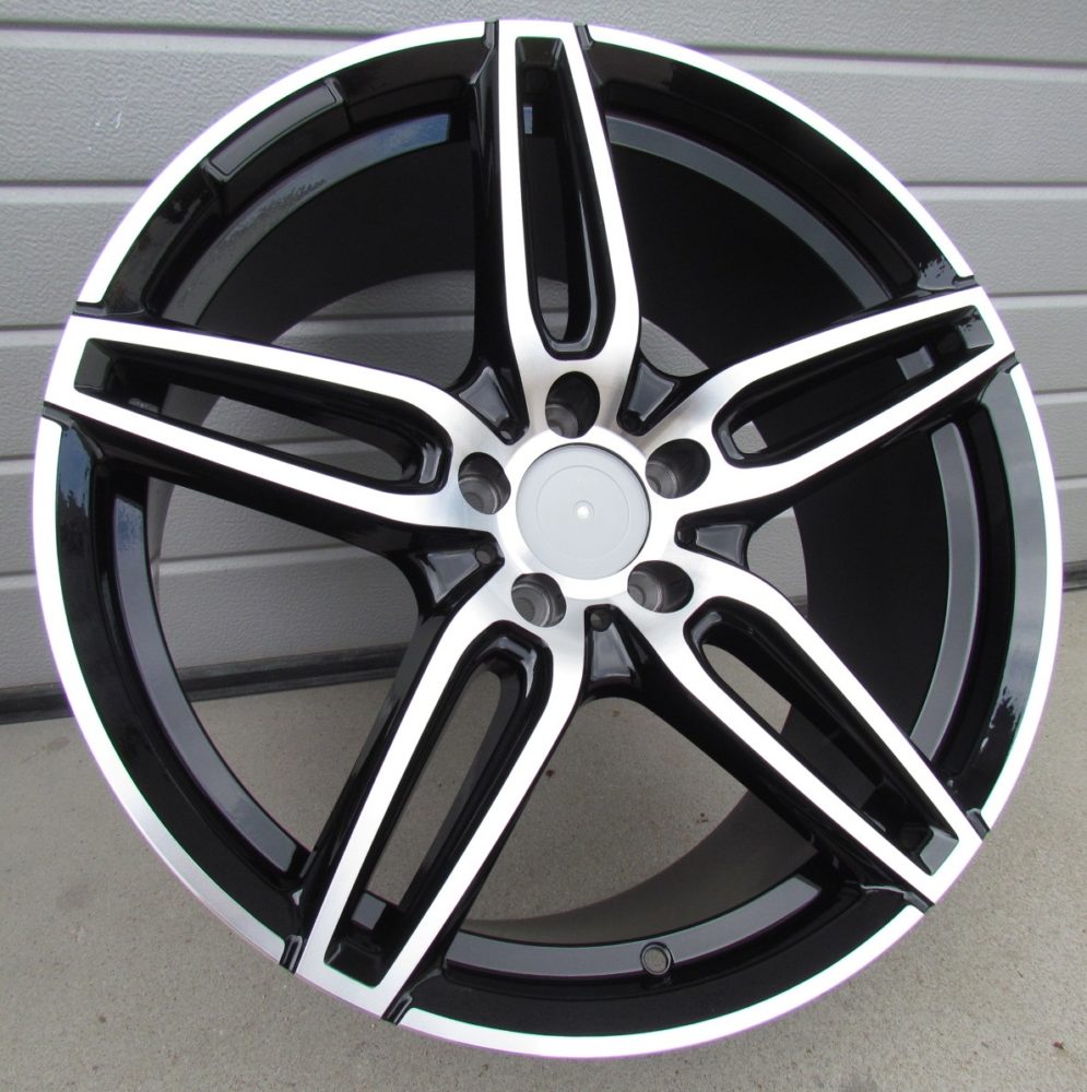 R19x8  5X112  ET  43  66.6  XE225  (BK5434)  Black Polished (MB)  For MER