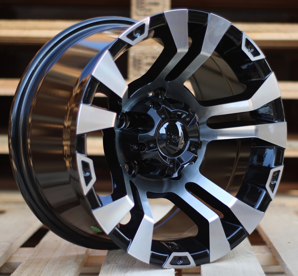 R15x8  5X139.7  ET  M13  110.1  BK859  Black Polished (MB)  For 4X4  (R)