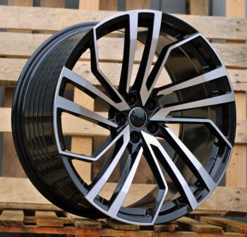 R19x8.5  5X112  ET  35  66.6  B1618  (FBX158)  Black Polished (MB)  For AUD  (Z5)  (HYBRID FORGED)