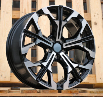 R18x8  5X112  ET  27  66.6  H3457F  (F8735)  Black Polished (MB)  For BMW  (M)  (HYBRID FORGED)