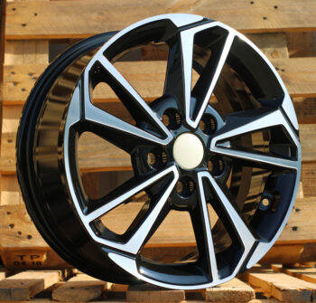 R16x6.5  5X114.3  ET  50  67.1  B1134  Black Polished (MB)  For KIA  (L1+P)