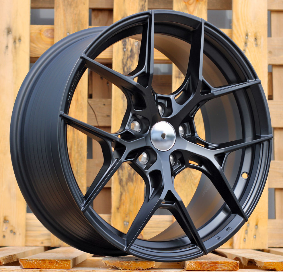 R18x8  5X112  ET  38  66.5  FF132  Black Matt (BM)  For RACIN  (P1)  (HYBRID FORGED)