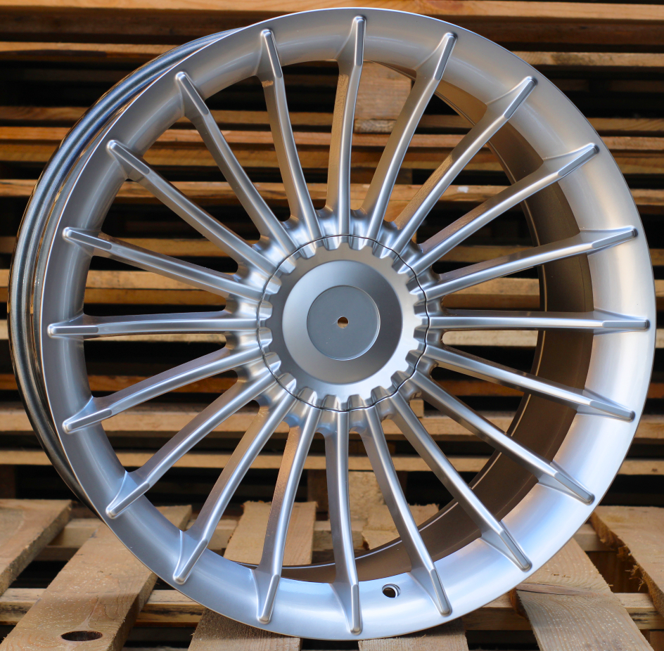 R20x8.5  10X112/120  ET  14  72.6  BK273  (BY1023/W724)  Hyper Silver (HS)  For BMW  (K3)  (ALPINA Style Rear+Front)