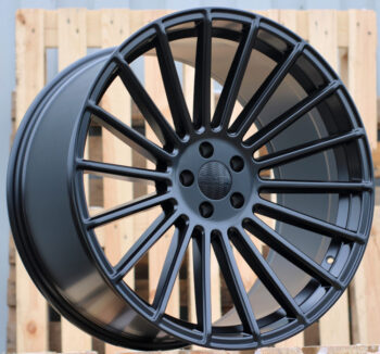 R22x9  5X112  ET  30  66.6  HX010  Black Half Matt (BLHM)  For HAXER  (Z1)  (Rear+Front)