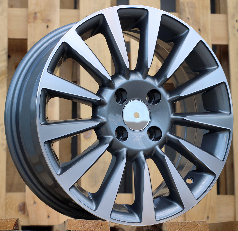 R15x6  4X99  ET  35  73.1  BK743  Grey Polished (MG)  For FIAT  (K2)
