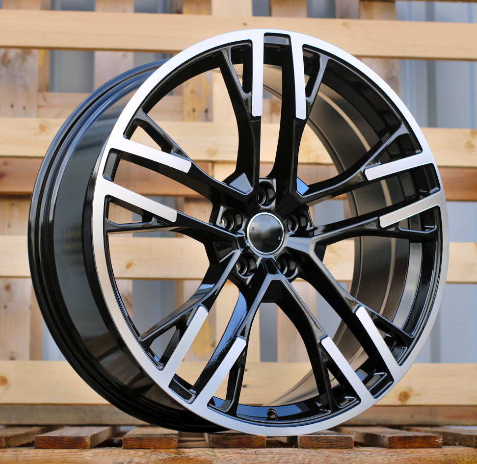 R19x8.5  5X112  ET  34  66.5  F726  Black Polished (MB)  For AUD  (K8)  (HYBRID FORGED)