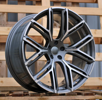 R22x10  5X112  ET  18  66.5  HF736  Grey Polished (MG)  For AUD  (Z5)  (HYBRID FORGED New Model)